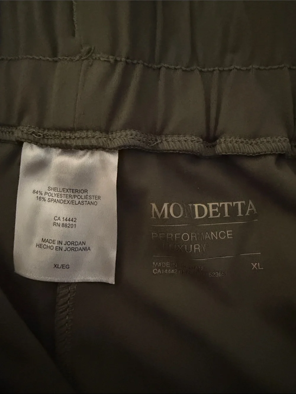 Mondetta Olive Cargo Jogger Pants with Utility Pockets - Picture 2 of 3